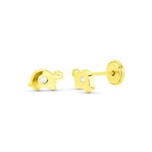 Pendientes tortuga oro 18k