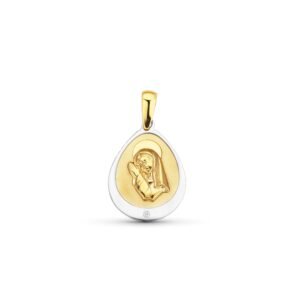 MEDALLA VIRGEN NIÑA ORO 18K