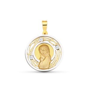 Medalla Oro virgen niña