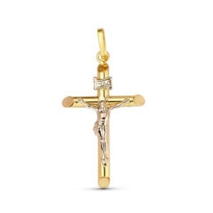Cruz Oro con cristo 18k
