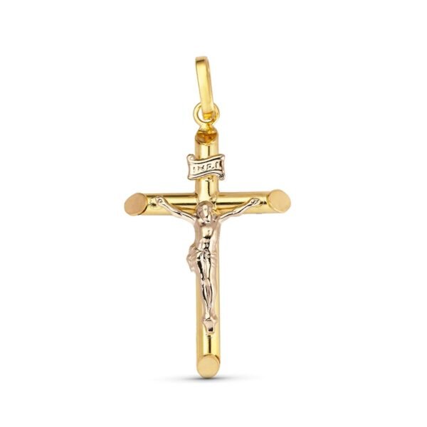 Cruz Oro con cristo 18k