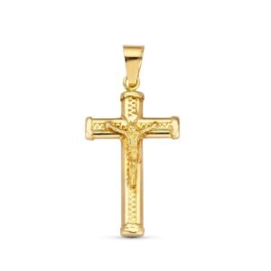 Cruz Oro con cristo 18k