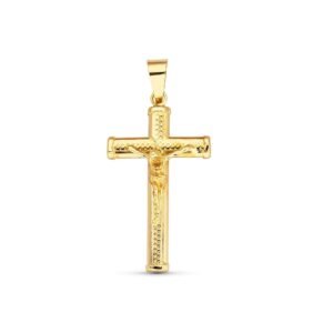 Cruz con cristo oro amarillo 18k