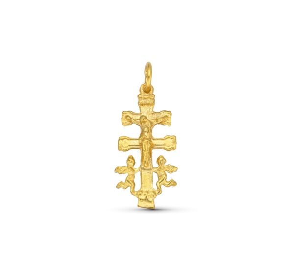 Cruz caravaca oro 18 kilates n2