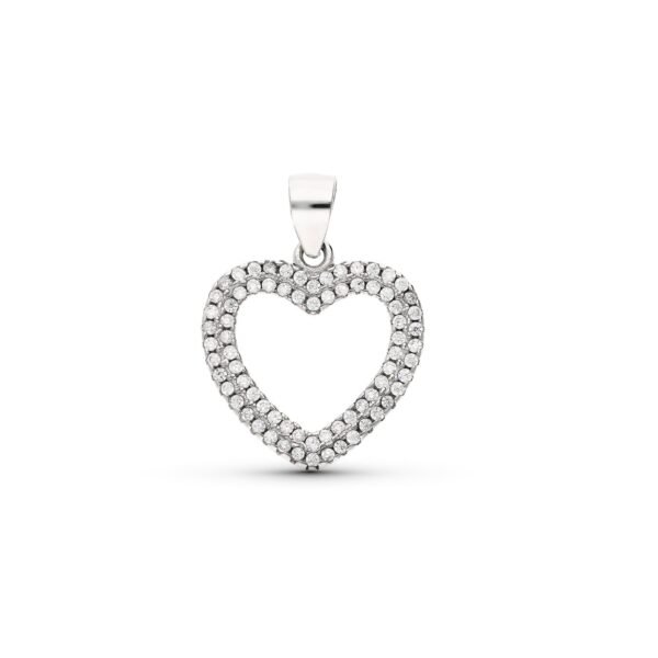 Colgante plata corazón