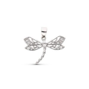 Colgante plata libelula