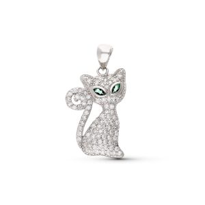 Colgante plata Gato