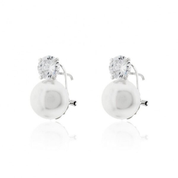 Pendientes Plata Perla