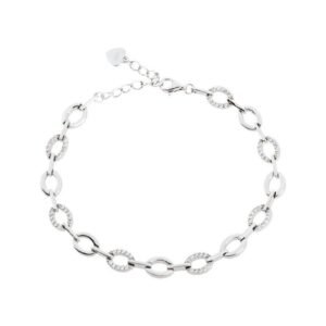 Pulsera Plata Rodio Circonitas