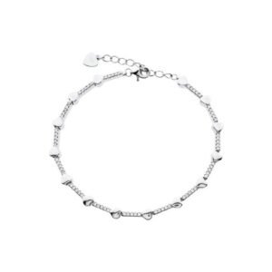Pulsera Plata Rodio Circonitas
