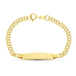 Esclava oro bebe 18k 13.5 cm maciza