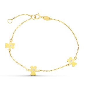 Pulsera comunión oro18k oso