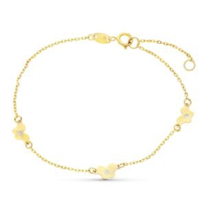 Pulsera comunión 18k mariposa