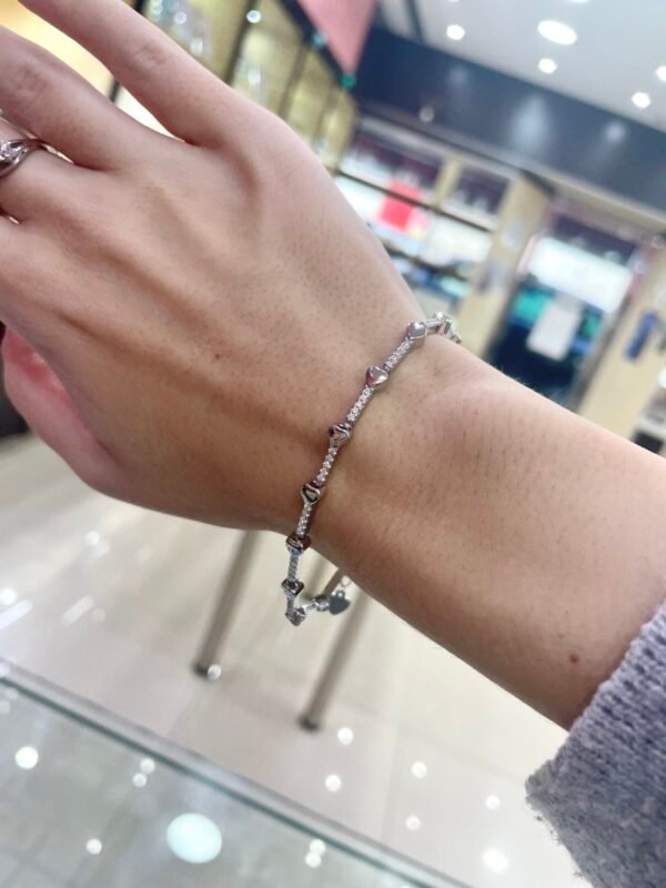 Pulsera Plata Rodio Circonitas - Imagen 4