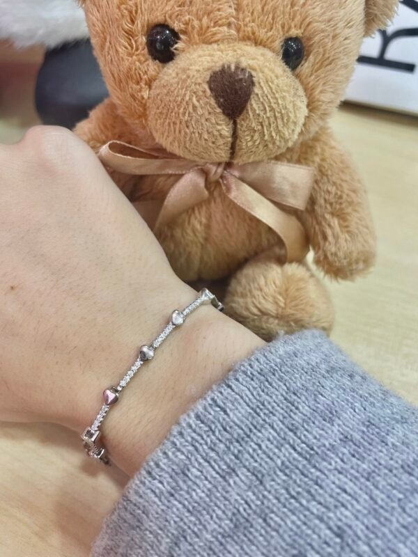 Pulsera Plata Rodio Circonitas - Imagen 3