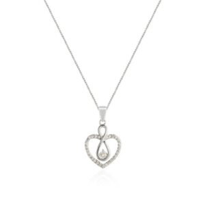 GARGANTILLA INFINITO CORAZON PLATA