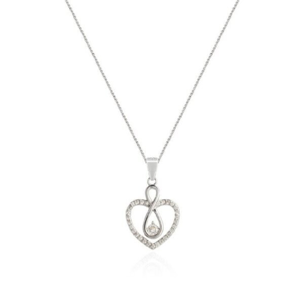 GARGANTILLA INFINITO CORAZON PLATA