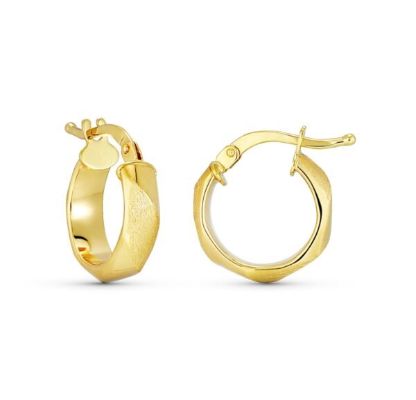 AROS TALLADOS 14MM ORO 18K