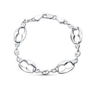 PULSERA PLATA ESLABONES CALABROTE
