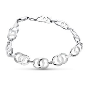 PULSERA PLATA CIRCULOS ENTRELAZADOS