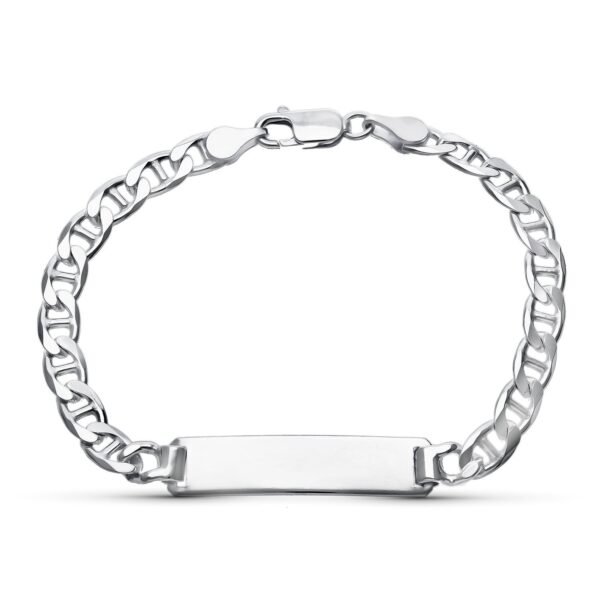 ESCLAVA PLATA ANCLA 6MM ANCHO