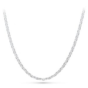 CADENA PLATA ANCLA 50CM