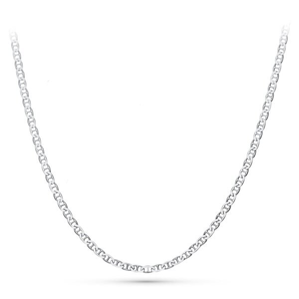 CADENA PLATA ANCLA 50CM