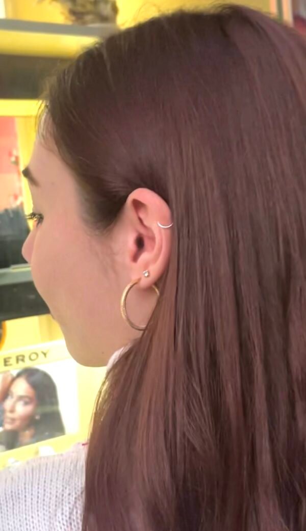 AROS TALLADOS 30MM ORO 18 KILATES - Imagen 4