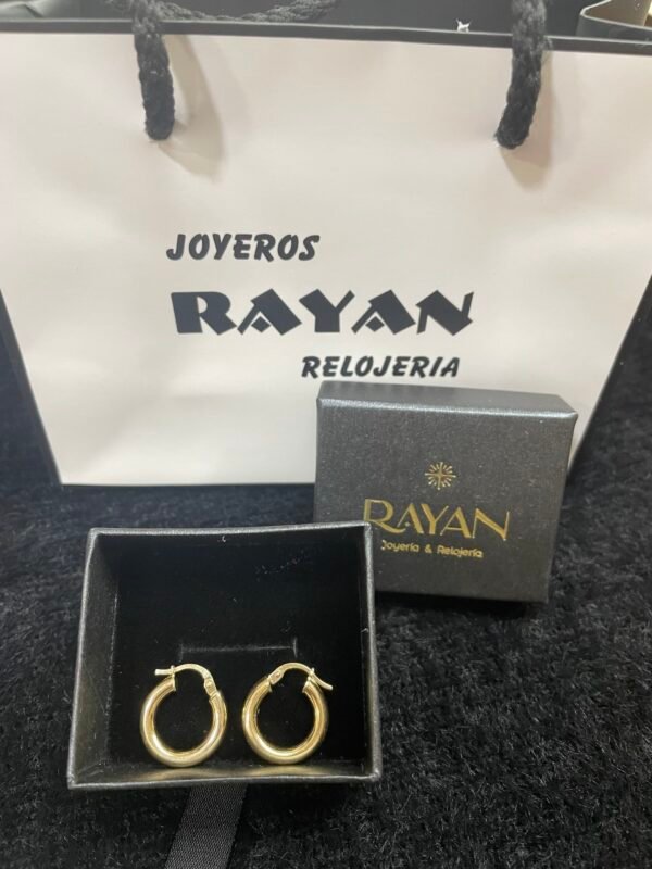 AROS LISOS ORO REDONDOS 18 KILATES - Imagen 4