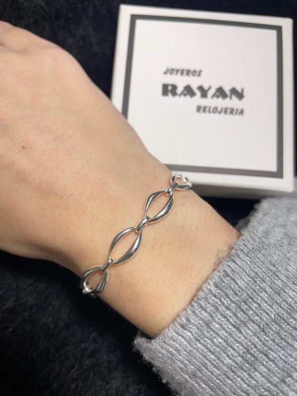 PULSERA PLATA ESLABONES - Imagen 3