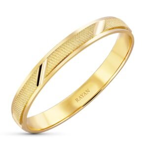 ALIANZA ORO AMARILLO 18K TALLADA "NUBE"