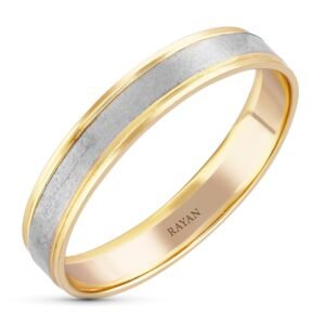 ALIANZA BICOLOR ORO 18K "NIEBLA"