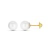 PENDIENTES PERLA ORO 18K ROSCA