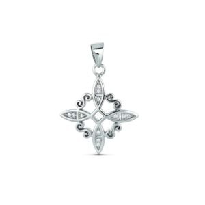 COLGANTE PLATA NUDO BRUJA MEDIANO