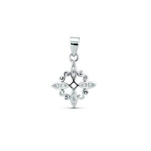 COLGANTE PLATA NUDO DE BRUJA PEQUEÑO