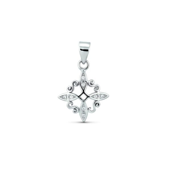 COLGANTE PLATA NUDO DE BRUJA PEQUEÑO