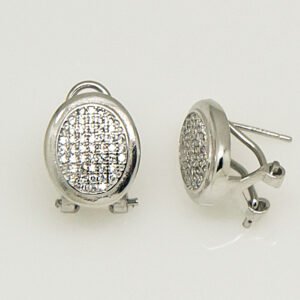 PENDIENTES PLATA CIRCONITAS PALILLO OMEGA