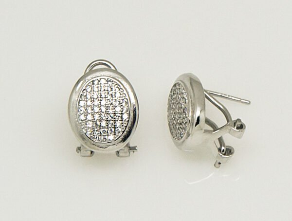 PENDIENTES PLATA CIRCONITAS PALILLO OMEGA