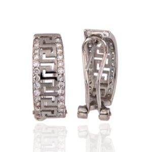 PENDIENTES PLATA GRECA PALILLO OMEGA