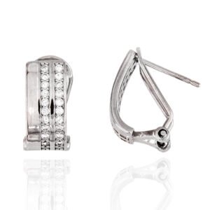 PENDIENTES PLATA CUBANA PALILLO OMEGA