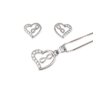 JUEGO PLATA CORAZON INFINITO