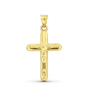CRUZ CON CRISTO ORO 18K