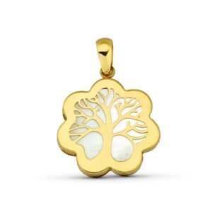 COLGANTE ARBOL DE LA VIDA PEQUEÑO ORO 18K