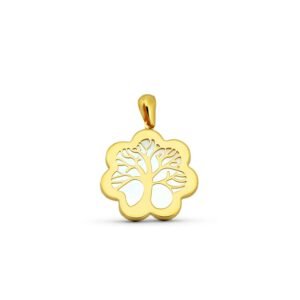 COLGANTE ARBOL DE LA VIDA MEDIANO ORO 18K