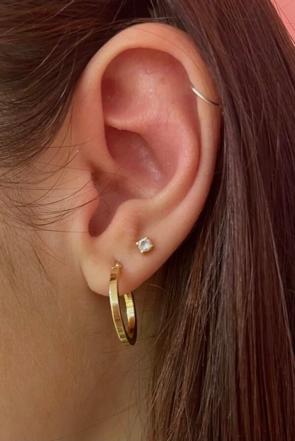AROS LISOS ORO 18 KILATES - Imagen 3