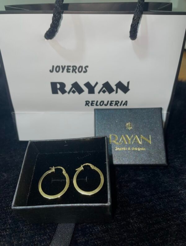 AROS LISOS ORO 18 KILATES - Imagen 4
