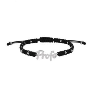 PULSERA DE HILO NEGRO PROFE