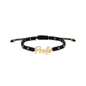 PULSERA DE HILO NEGRO PROFE