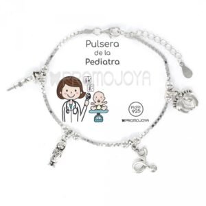 PULSERA PLATA  DE LA PEDIATRA