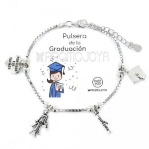 PULSERA PLATA DE LA GRADUACIÓN